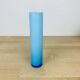 Vase rouleau scandinave verre bleu