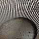 Industrial style metal wastebasket, 50s