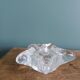 Star candle holder in glass or bubbled crystal, Biot style