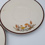 Head to head breakfast sandstone floral decoration you and me cup and saucer