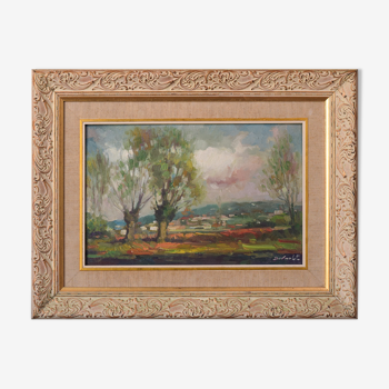 Antonio bernal paysage impressionniste