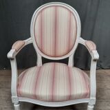 Louis XVI style medallion armchair