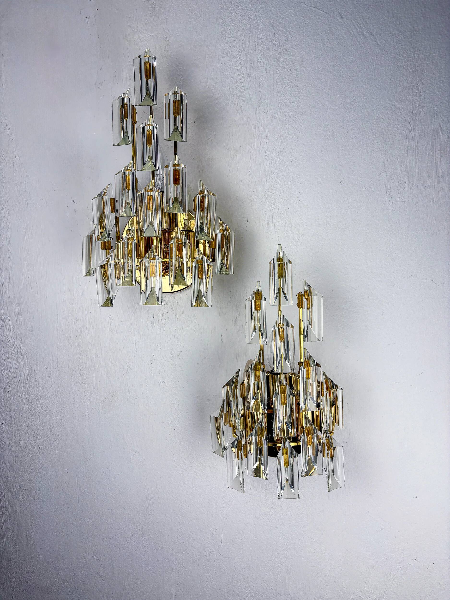 Pair of Oscar Torlasco, Murano glass, Italy, 1970s