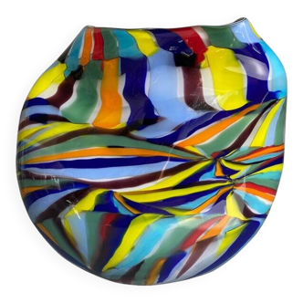 Modern Multicolored Vase in Murano Glass