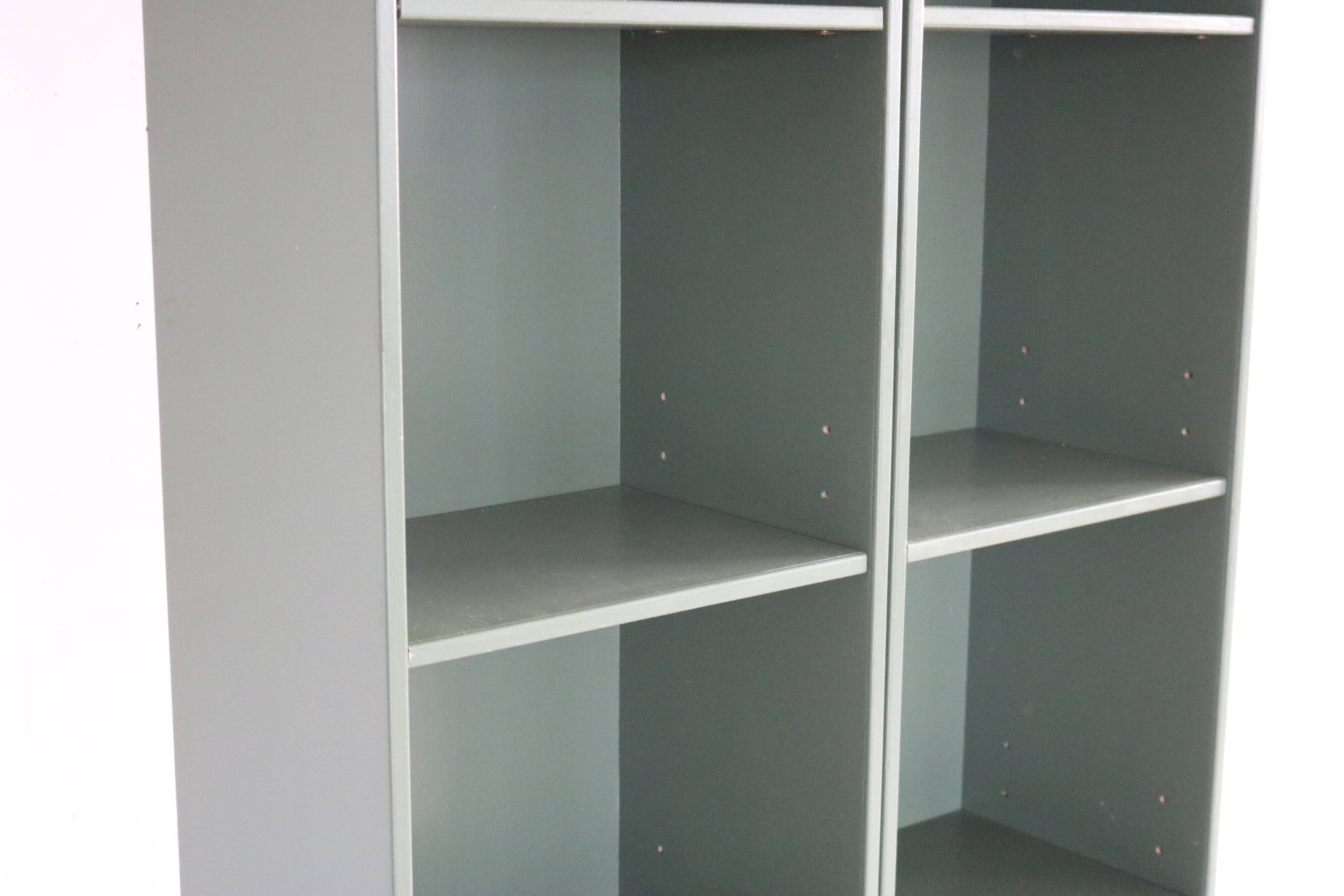 Vintage danish green bookcase