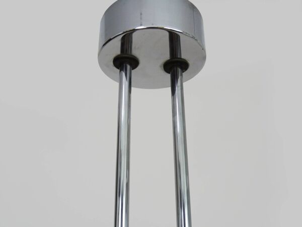 Lustre Suspension Halogène Crown de Maison Lucien Gau LG, France, 1980s