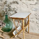 Rattan side table