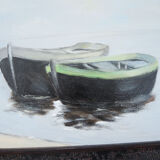 Oil on wood framed and signed Henri Merlet