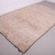 Tapis marocain vintage pâle 197 x 306 cm, tapis en laine berbère, tapis fait main boho