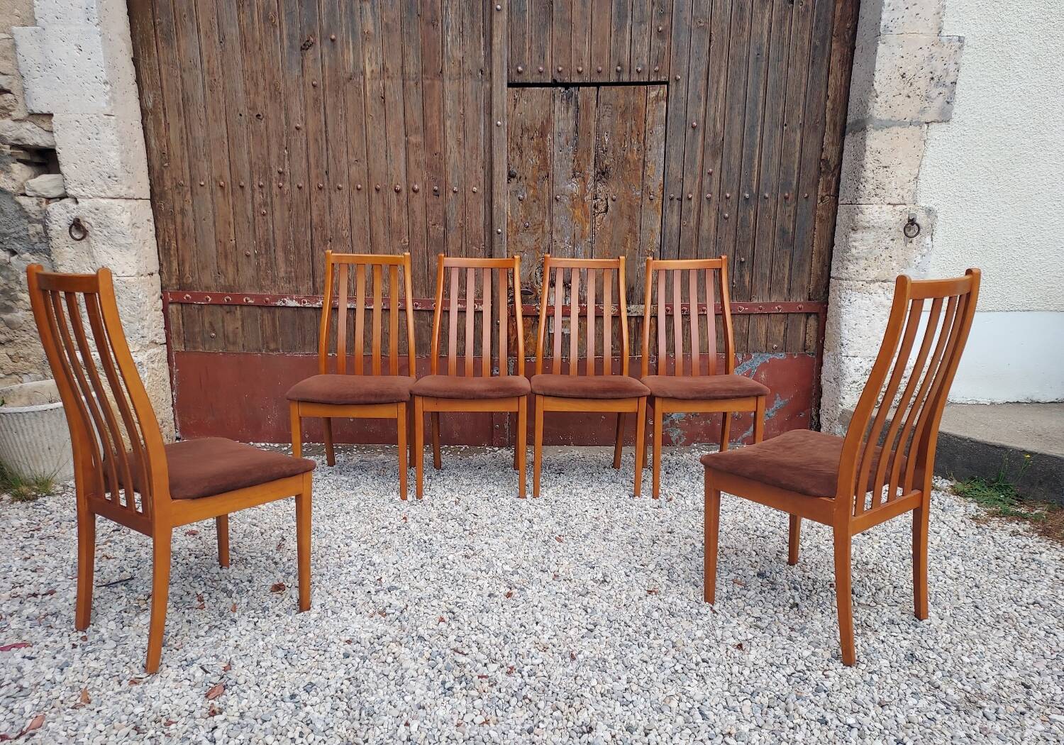 Chaises vintage en teck