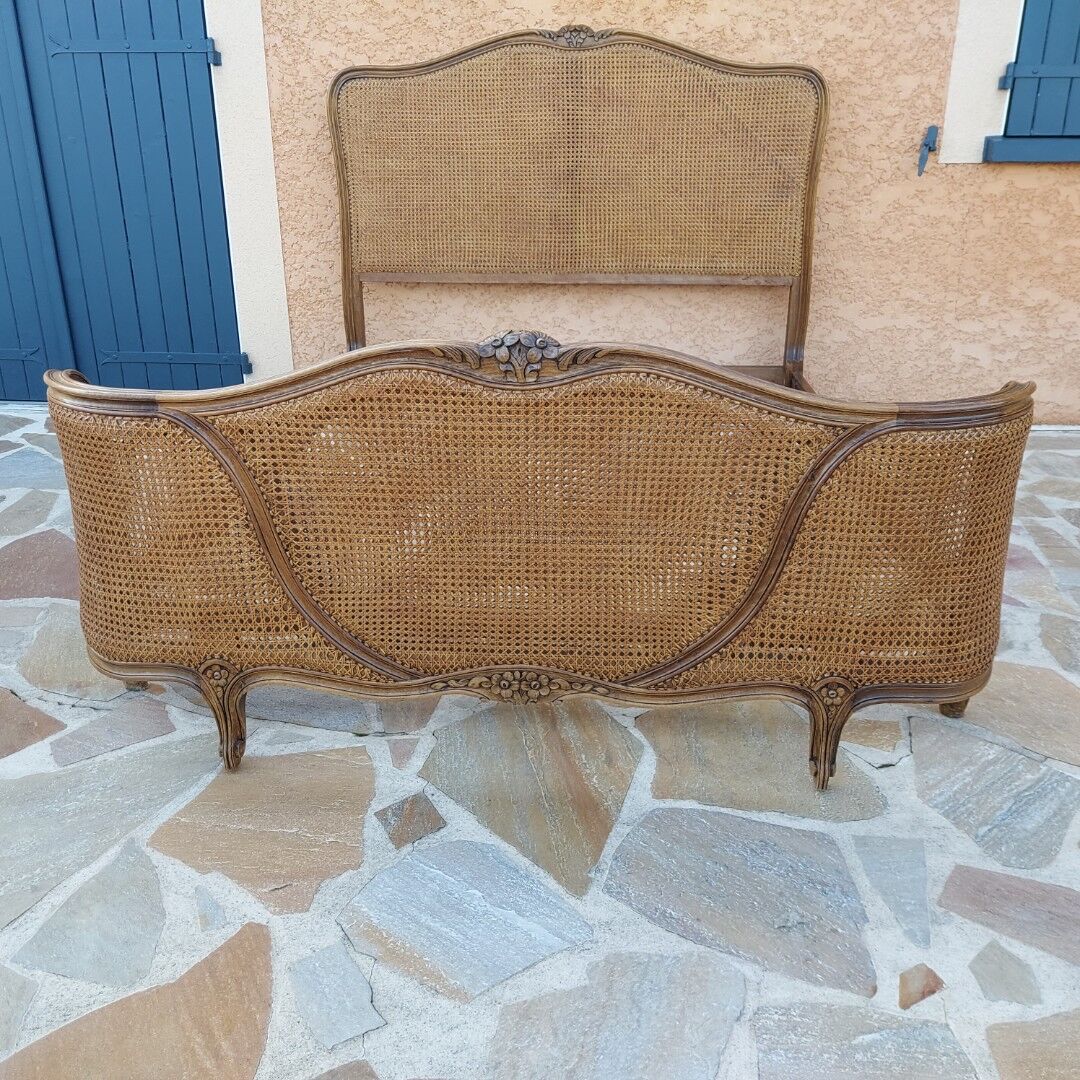 Bed basket cannage Louis XV style