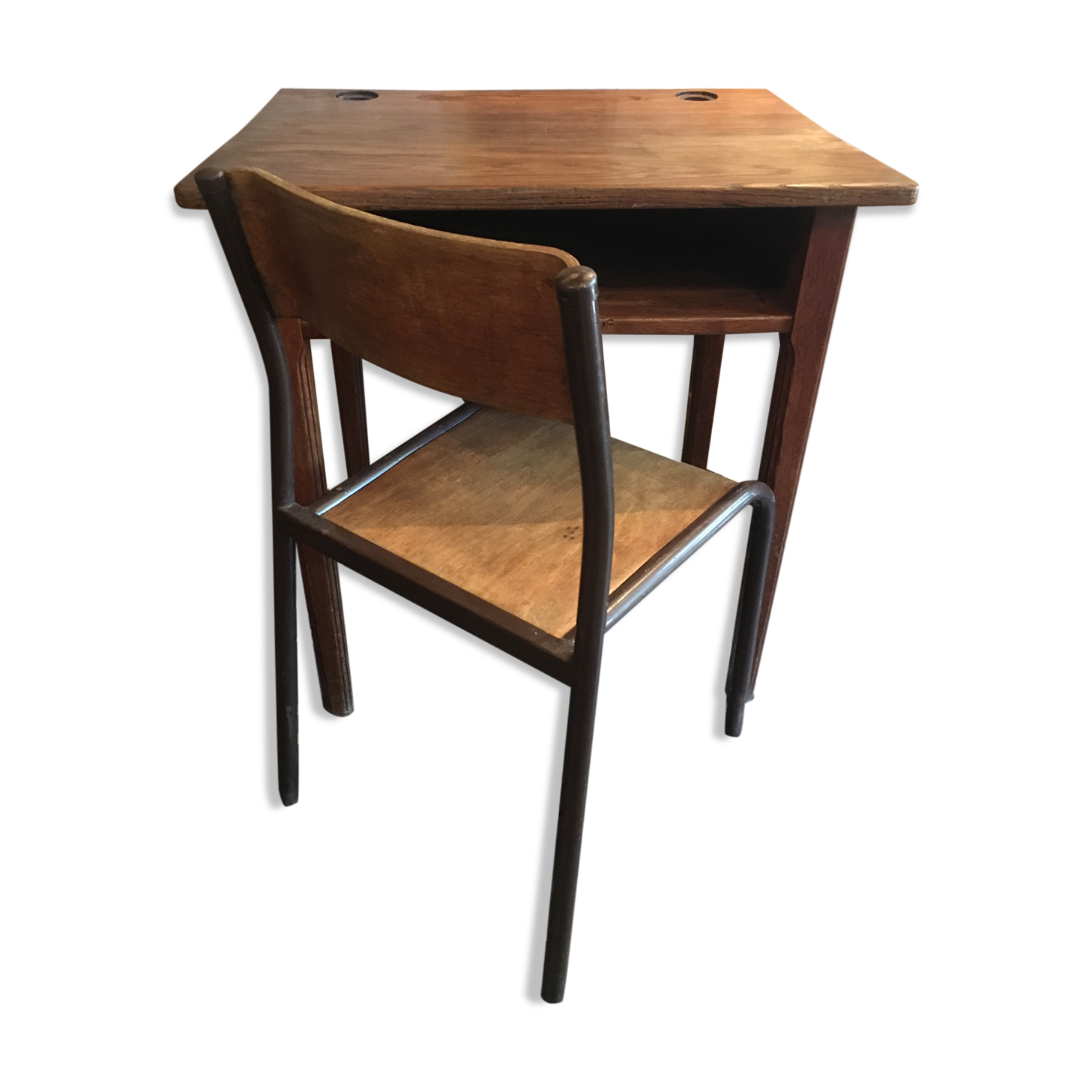 Schoolboy desk and his chair