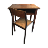 Schoolboy desk and his chair