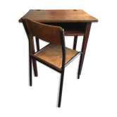 Schoolboy desk and his chair