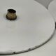 Pair of enamelled metal pendant lights