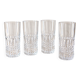 Set of four long drink glasses – 1970s
