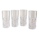 Set of four long drink glasses – 1970s