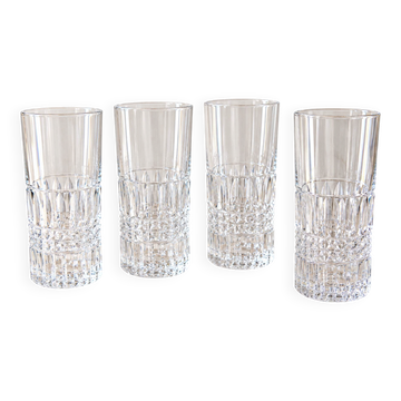 Set of four long drink glasses – 1970s