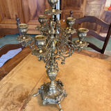 5-spoke bronze chandelier