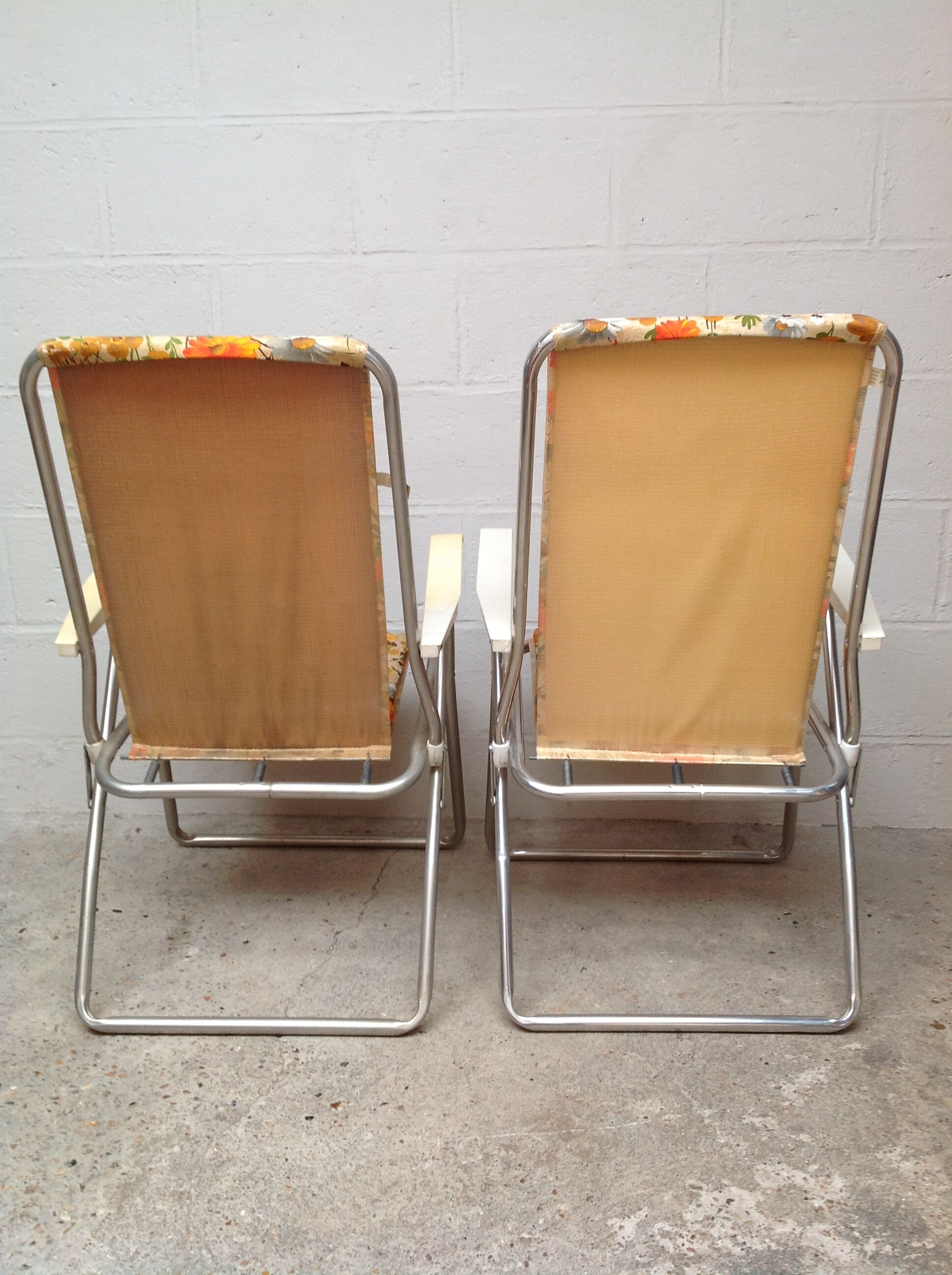 Pair of kettler vintage folding chairs 70's