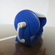 Ikea roll wall lamp model V413 in blue lacquered metal 1980