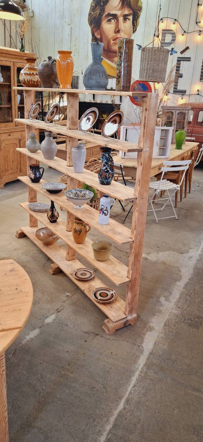 Large old shelf on legs