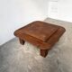 Oak coffee table with a double top
