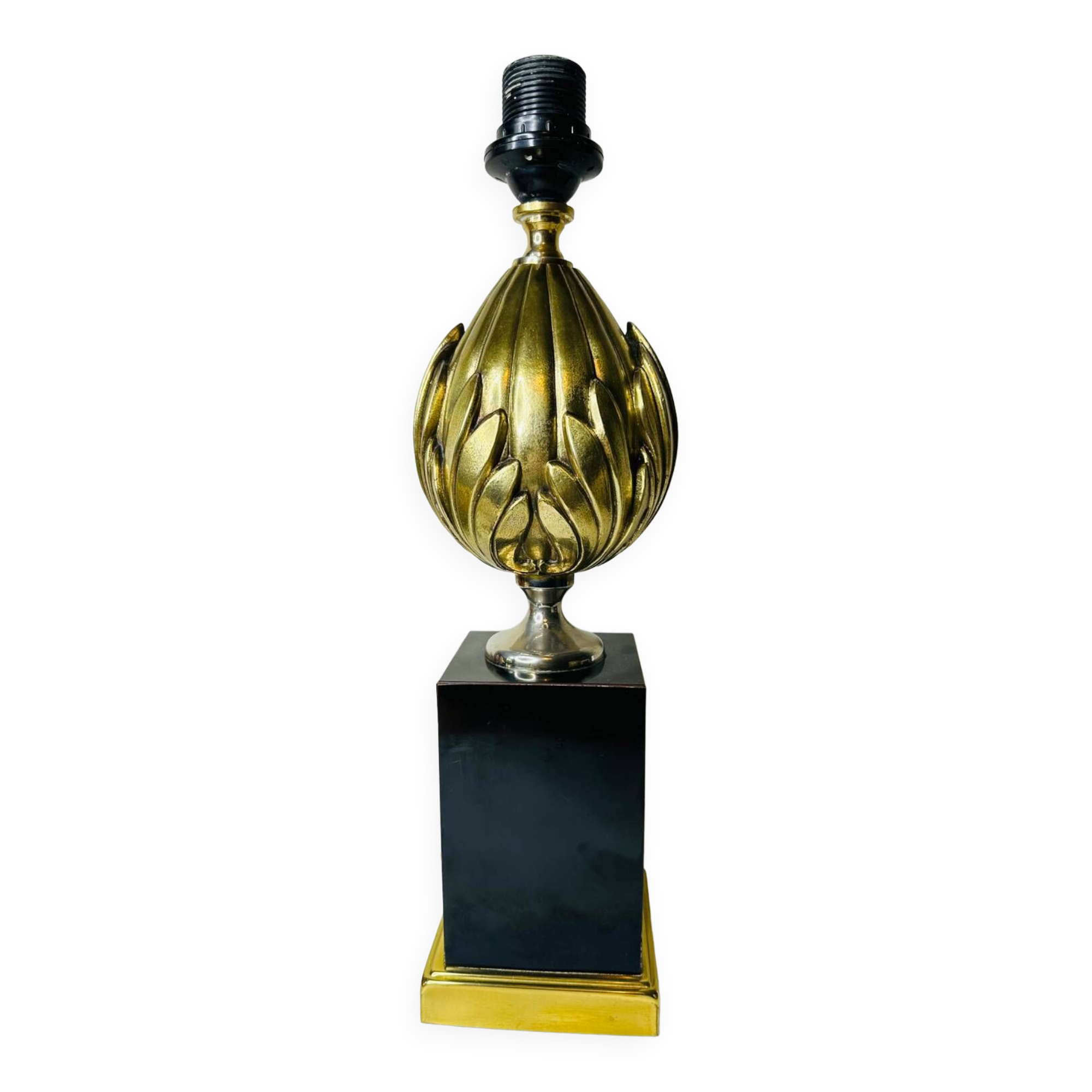 Vintage Lotus Flower Table Lamp