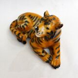 Reclining Tiger Sculpture