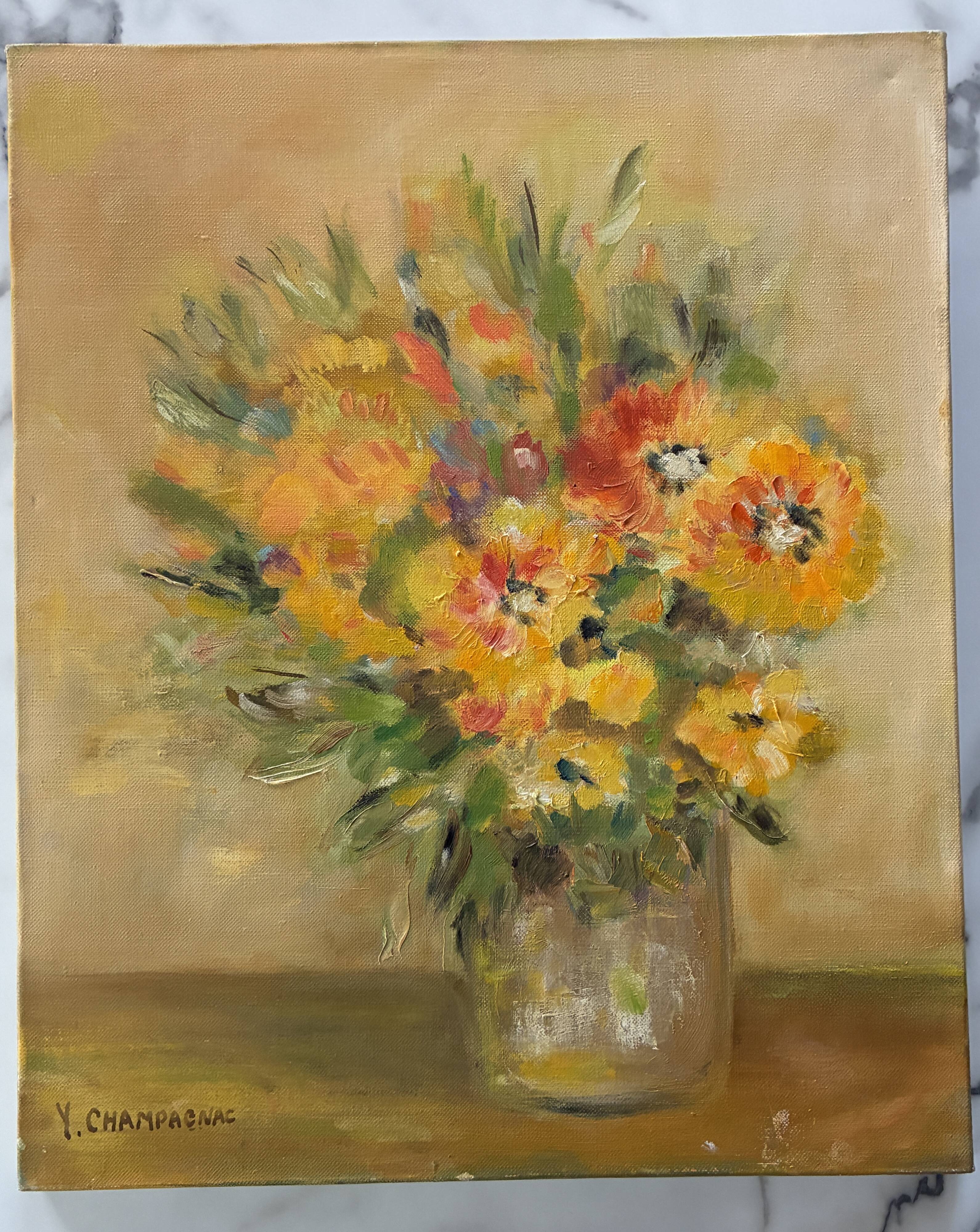 Oil painting on canvas Bouquet of flowers