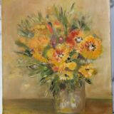 Oil painting on canvas Bouquet of flowers