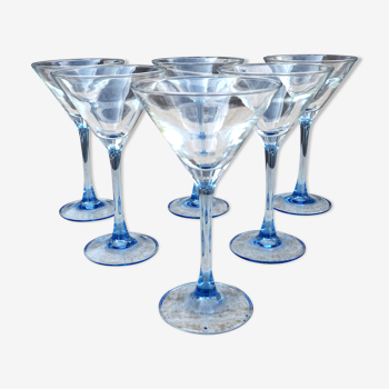 Set of 6 martini glasses