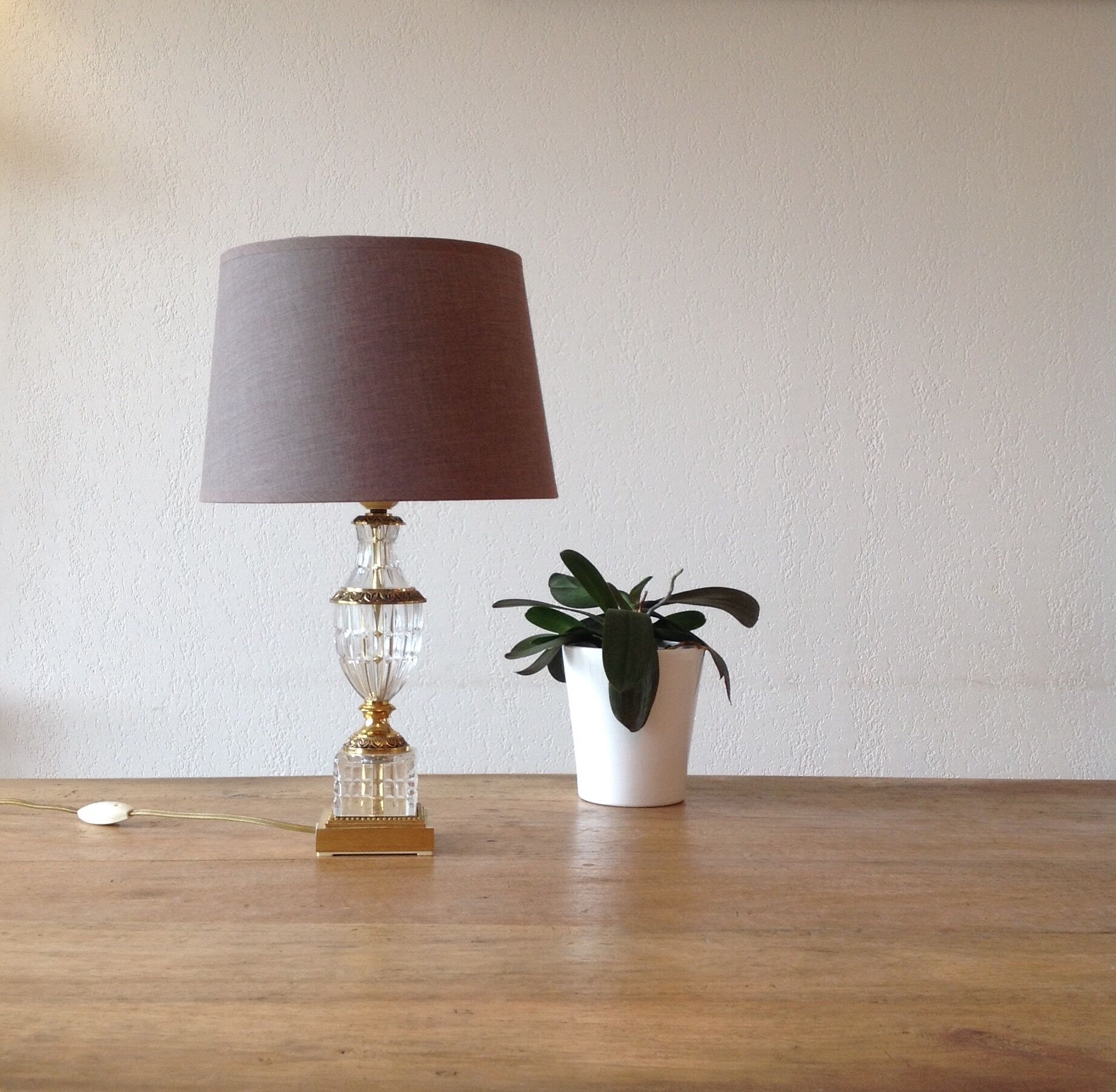 Lamp art deco crystal