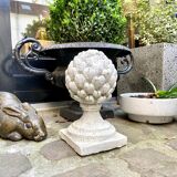 Ornamental artichoke in bleached concrete