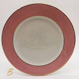 6 Flat Plates Stamped “L'Amandinoise”.