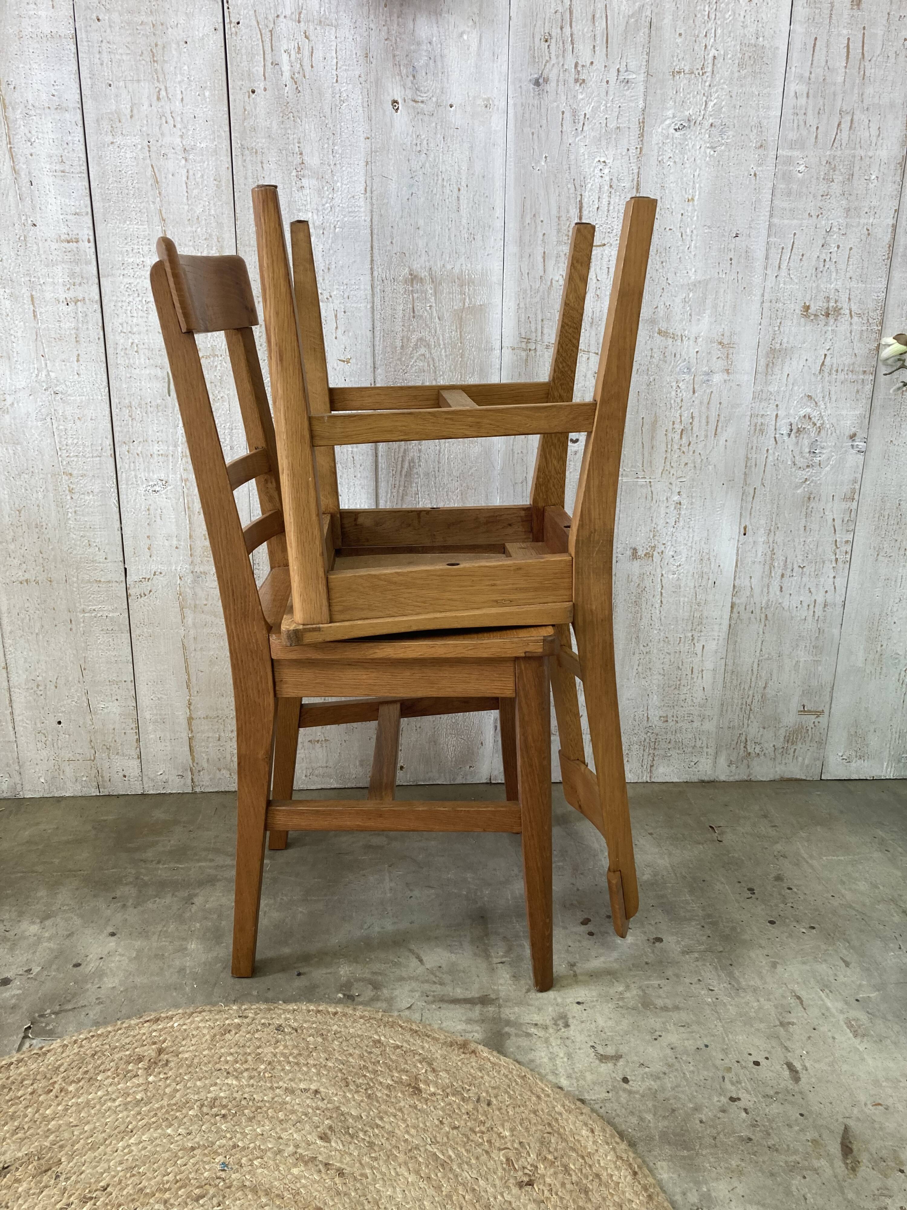 Set of three bistro chairs