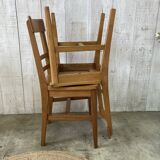 Set of three bistro chairs