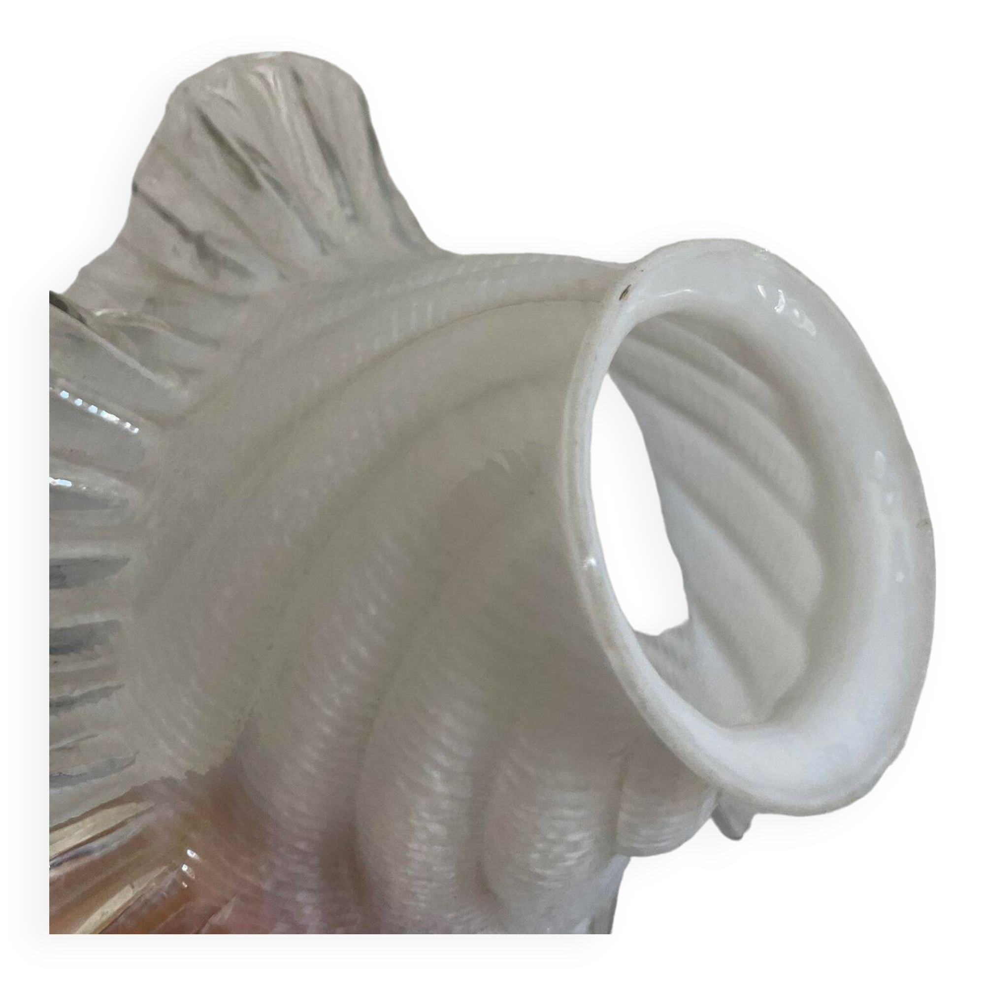 Art Nouveau style glass tulip lampshade