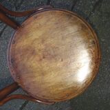 Bistro chair N°14 wooden seat, circa 1890