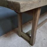 Old brocante bench oak