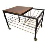 Vinyl door, vintage magazines