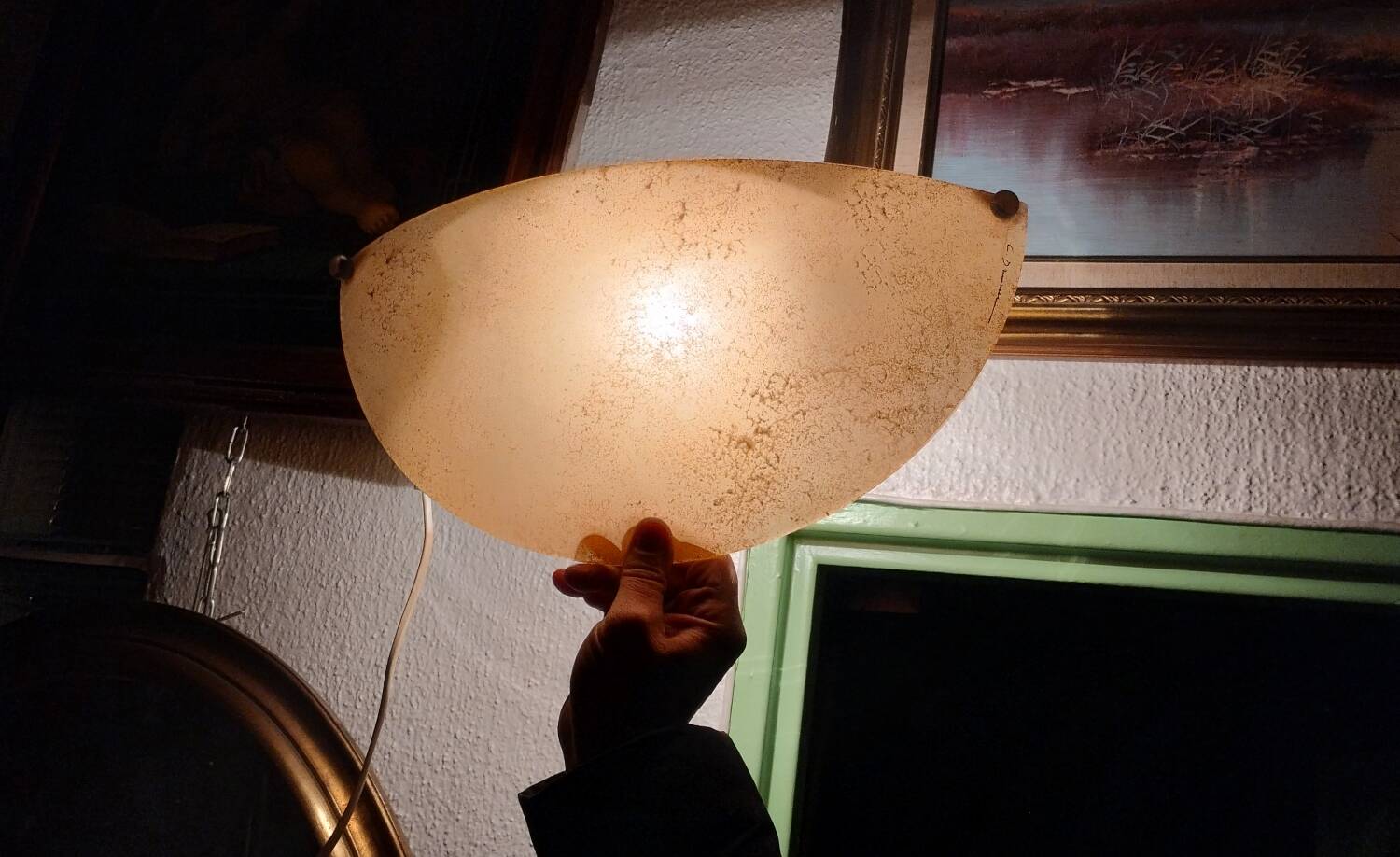 Pair of wall sconces signed L. Drummer