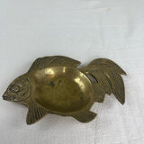 Brass fish catchall tray