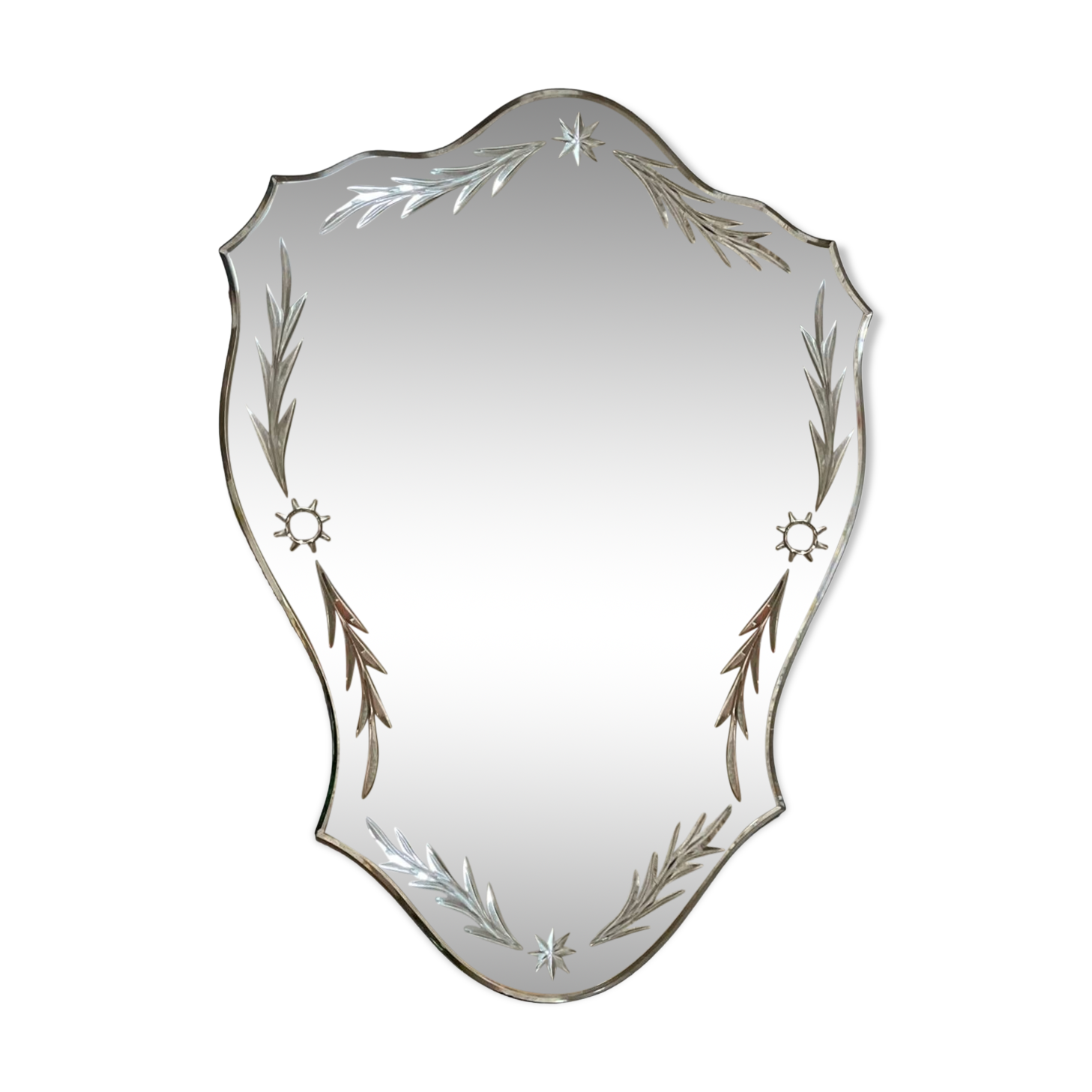 1950s beveled mirror