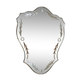 1950s beveled mirror