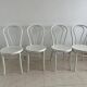 Set of 4 vintage bistro chairs IKEA ÖGLA in white (Thonet style)