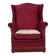 1970s, Danish highback armchair, furniture velour, ash wood legs.