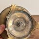 Bronze Carved Floral Lotus Flower Table Candle Holder Neo-Gothic Art Nouveau