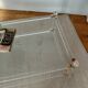 Table XL Laiton massif et Plexiglas-Style Jansen 1970