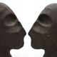 Ceramic sculpture in the form of a head by Salvatore Parisi